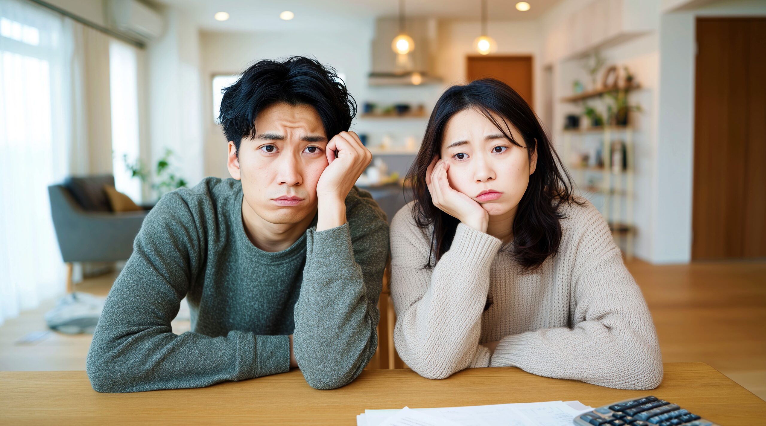 費用に悩む夫婦
